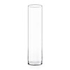 CYS EXCEL Cylinder Clear Glass Vase (H:26" D:6") | Multiple