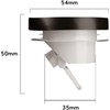 White Odor Proof Shower Floor Drain Drains Stopper One Way