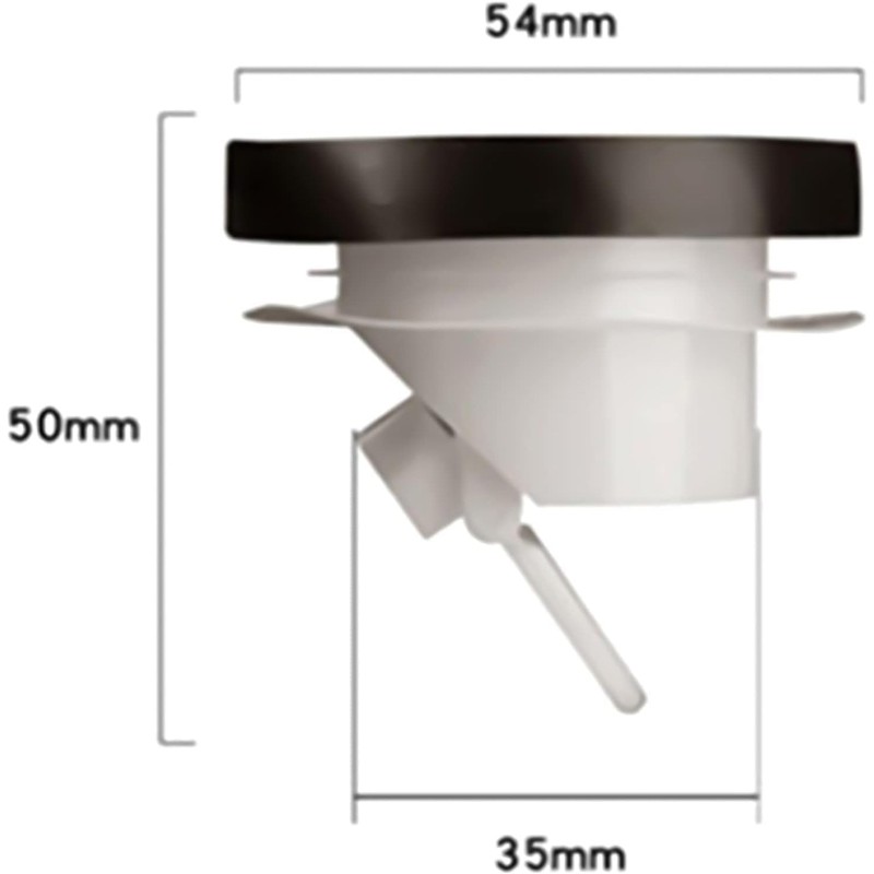 White Odor Proof Shower Floor Drain Drains Stopper One Way