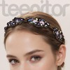 Teenitor Teenitor Elastic Beaded Headbands, 5pcs Beads Headband,Jewels Headband,Crystal Rhinestone