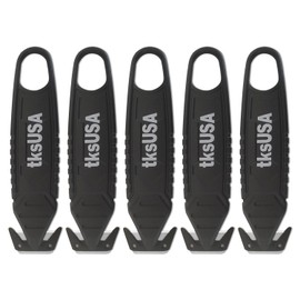 Safety Box Cutter. tksUSA here, your Cutter Stainless, Steel Package Opener. Pack Safety Knife Package Box Opener with Ergonomic Film Cutting Blade for Box, Carton, Shrink Wrap, Plastic Straps