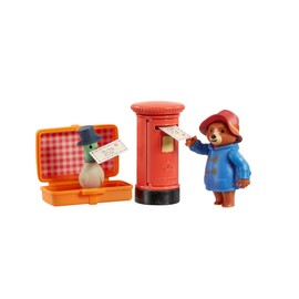 Rainbow Designs Paddington Bear Playset - Letters to Aunt Lucy Toy - Adventures of Paddington Inspired Toy with Suitcase, Post Box & Pigeonton Figure - Imaginative Pretend Playset for Children