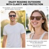 LADEESSE 3 Pack Reading Sunglasses for Men, UV400 Sun Readers