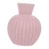 BIUDECO 1Pc Chic Pink Ceramic Flower Vase for Home Decor