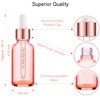 PrettyCare 2 oz Tincture Bottles with Dropper (63 Pack Rose