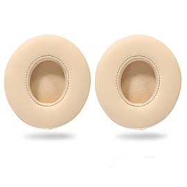 Earpad Replacement Ear Cushion Compatible with Beats Solo 2 & 3 Wireless Headphones,Premium Protein Leather Memory Foam with Kits, Superb Comfortable Easy to Install – Gold