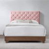 Modway Rhiannon Diamond Tufted Upholstered Performance Velvet Queen Bed, Walnut