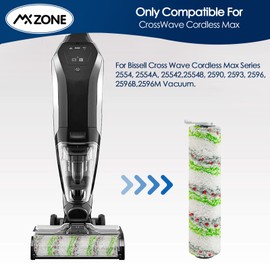 MXZONE 2787 Vaccum Brush Replacement Roll for Bissell CrossWave Cordless Max 2554 2590 2593 2596 Series, for HydroSteam 35151 3515 35152 3513 3518 Vacuum, Multi Surface Pet Brush 1 Pack