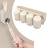 Toothbrush Holder Bathroom Hanging Vanity Tooth Brush Organizer Punch Free