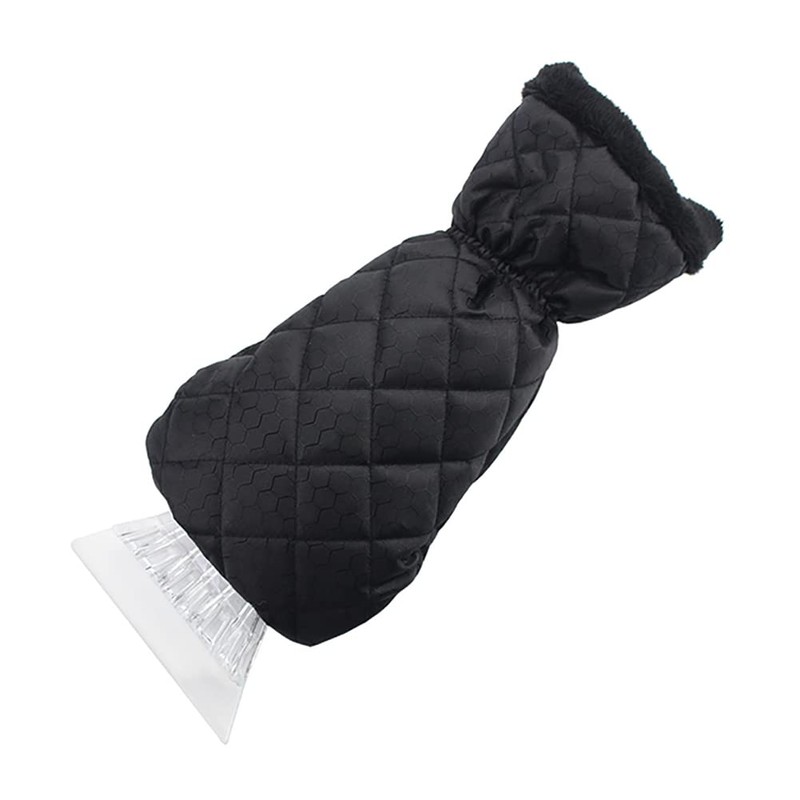 Alnicov Ice Scraper with Glove Snow Remover Waterproof Mitt Lined