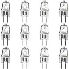 Sunlite Q20/CL/GY6/120V/12PK Halogen 20W 120V Q20 Single Ended Capsule Light Bulbs, Clear Finish, 3200K Bright White, GY6.35 Base, 12 Pack