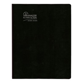 Blueline® Weekly/Monthly Academic Planner, 5-Day Project Timanager®, 13 Months, July 2025 to July 2026, Twin-Wire Binding, 11" x 8.5", Black, Bilingual (CA5941.81BT-26)