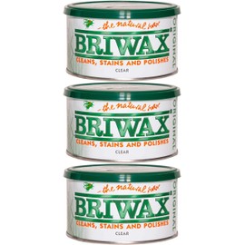 Briwax Clear Furniture Wax Polish .3 Pack