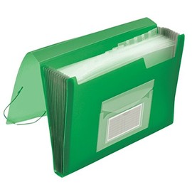 Q-Connect KF02480 Document Collection Pockets and Compartments Translucent Green