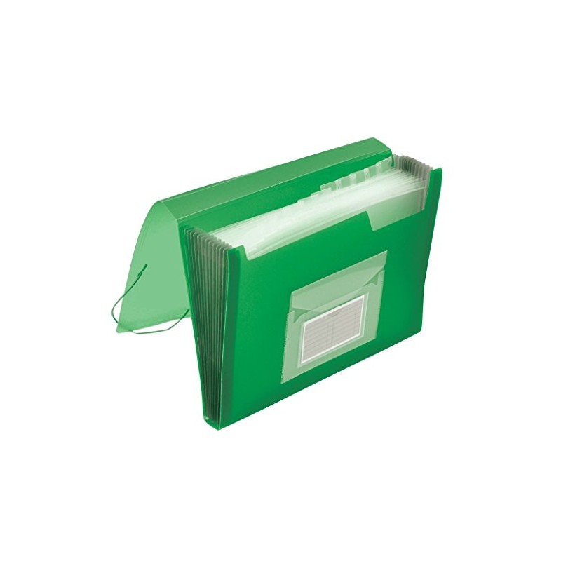 Q-Connect KF02480 Document Collection Pockets and Compartments Translucent Green