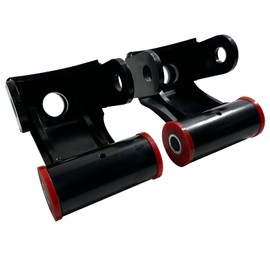BST BSSP 2" Rear Lowering Shackles Compatible with 2003-2013 Dodge Ram 1500 2500 3500 Pickup Trucks Drop Leveling Kit