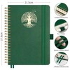 RETTACY Bullet Dotted Journal-A4 Notebook Hardcover Leather Thick Journal,Dot Grid