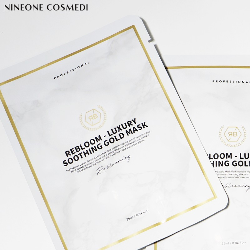 Nine One Cosmedi Rebloom Luxury Soothing Gold Mask Pack 1box
