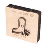 Leather Punching Die Shoe Shaped Alloy Steel Blade Birch Base