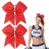 Cheerleading Bows, Red Cheer Bows for Cheerleaders With 2 Pcs