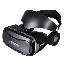 celexon Virtual Reality 3D VR Glasses with Headset and Head Strap VRG Plus – for All Smartphones from 3.5 Inches to 5.7 Inches – 550 g – Also Ideal for Glasses Wearers
