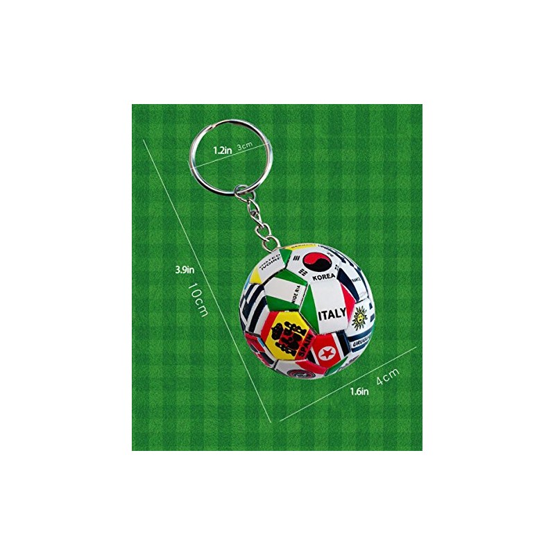 Sports Ball Key Chain - Durable Soccer Keychain for Fans