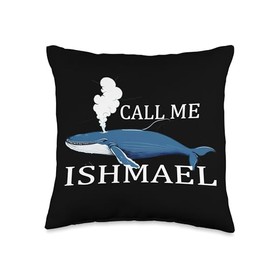 Call Me Ishmael - Moby Dick Story Throw Pillow