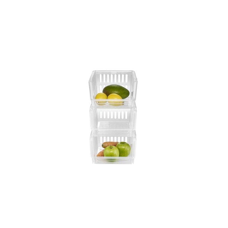 Lakeland Stackable Storage Baskets – Set of 3