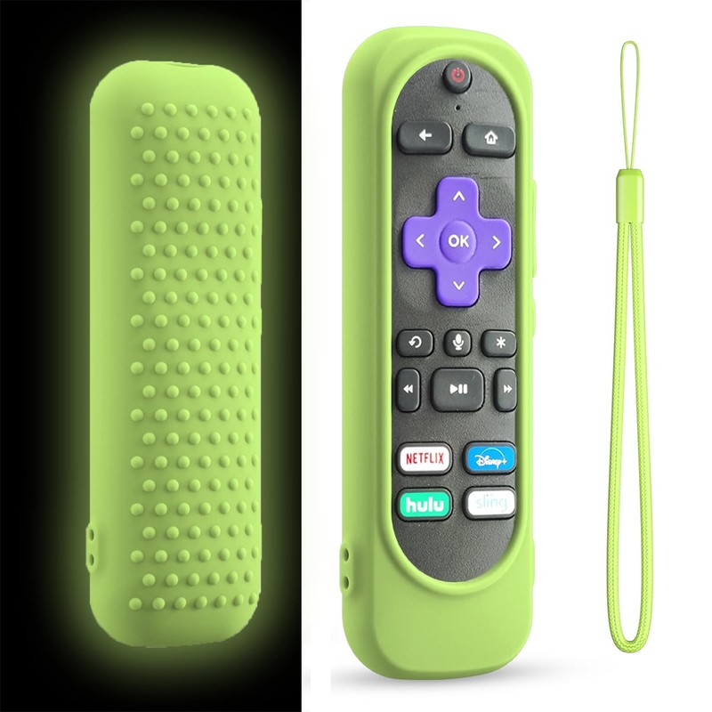 Silicone Remote Case for Roku TV Remote,Silicone Case Cover Compatible