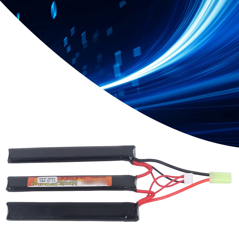 1500mAh Lipo Battery 25C Discharge Rate 11.1V 3S Lithium Cobalt