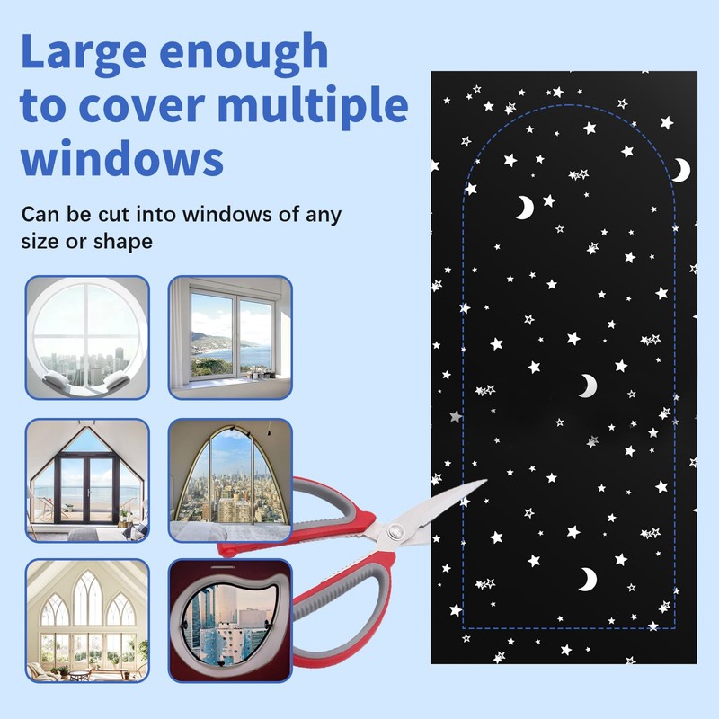 Benaewa Black Out Blinds, 200×145cm Temporary No Drill Blackout Blinds