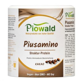 PIUSAMINO® KAKAO - 250g Pulver - Strukturprotein mit veganem Kollagenpulver