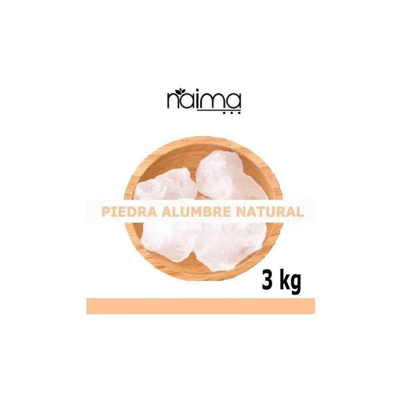 Piedra Alumbre Natural 3 Kg