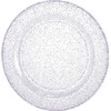 Plastic Plates- 10.25" | Purple Glitter | Pack of 10