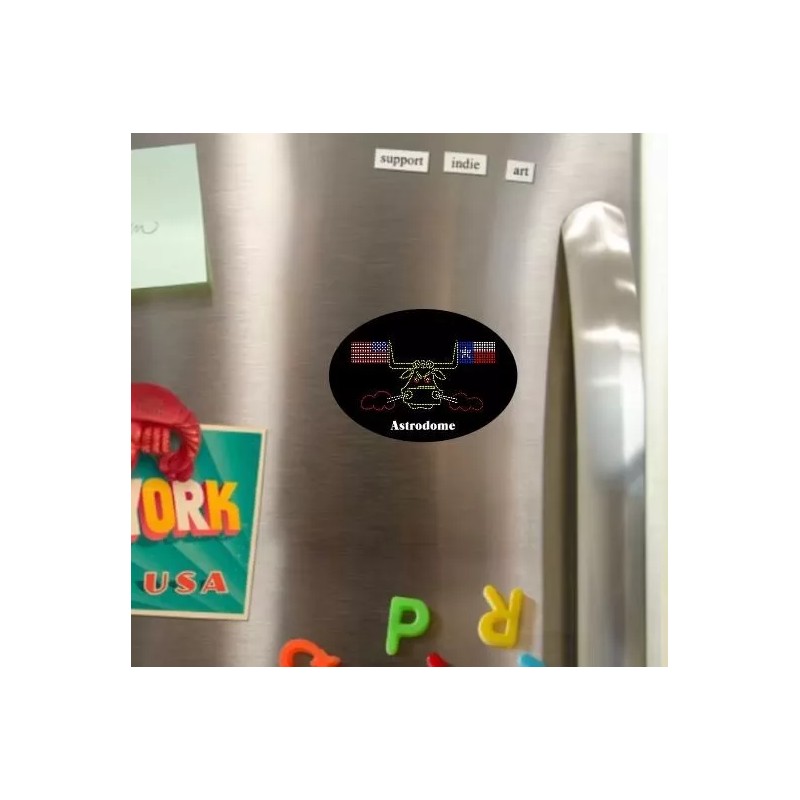 Texas Astrodome Bull Die Cut Glossy Fridge Magnet