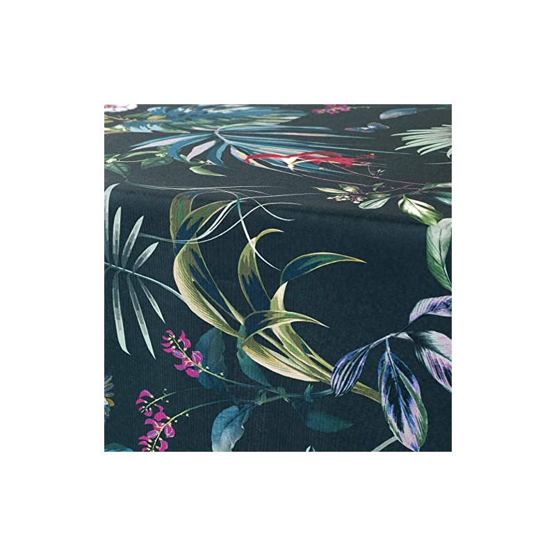 Douceur d'Intérieur, Rectangular Tablecloth 150 x 240 cm Emerald Polyester