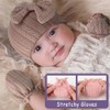 DRESHOW Newborn Baby Hats Mittens Set Hospital Hat Beanie Infant