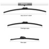 Replacement for Maserati Levante Front and Rear Windshield Wiper Blades-Original