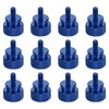 sourcing map 12pcs UNC6-32x6.5mm Knurled Thumb Screw Computer Case Threaded