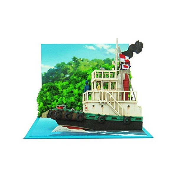 さんけい スタジオジブリmini コクリコ坂から タグボートからの景色 ノンスケール ペーパークラフト MP07-76