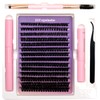 HBZGTLAD New DIY Lash Extension Kit 266pcs Individual Lashes Cluster