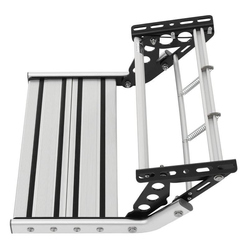 ATOLOMOTOR Folding RV Step with LED Light,330lbs Load Capacity Aluminum
