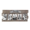 Stonebriar Rustic Wood Collage Picture Frame with Clips and Metal