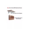 eugene 20 Inches heavy Duty Metal L shelf Foldable Brackets
