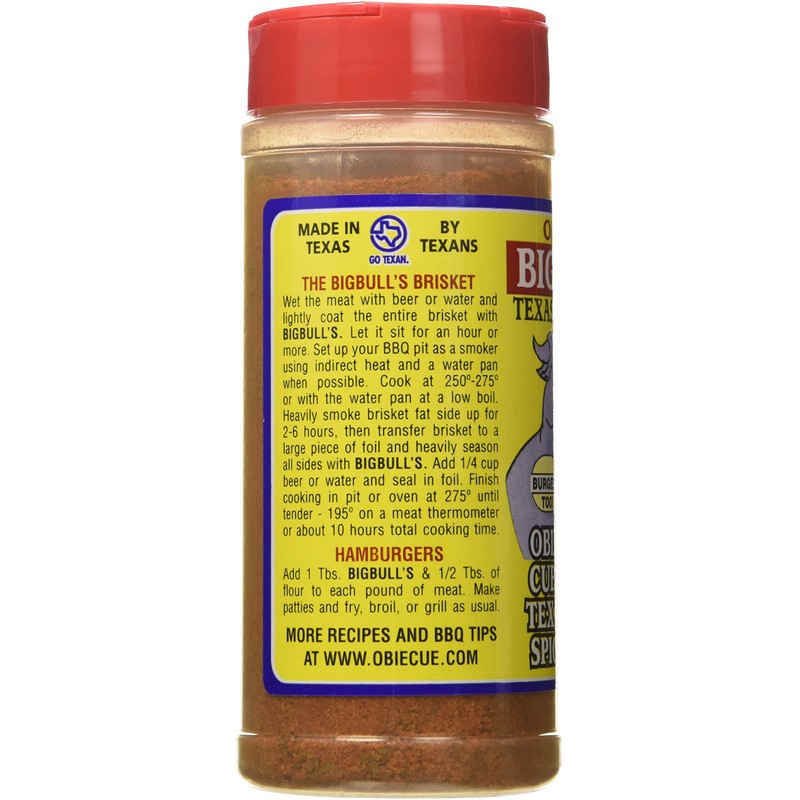 Obie-Cue's Big Bull's Texas Brisket Seasoning - 13oz