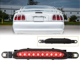 USR 94-98 Mustang 3rd Brake Light SMOKE Lens Red LED Third Brake Rear Tail Lamp (1 Piece) Compatible with 1994-1998 Ford Mustang All Models include V6/GT (Plug and Play, Error Free)