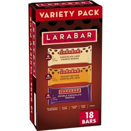 Larabar Chocolate Variety Pack, Fruit and Nut Bars, Gluten Free and Vegan, 28.8 oz, 18 Ct