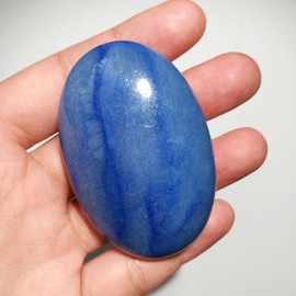 Manekieko Natural Amethyst Worry Stones Oval Palm Pockets Healing Crystal Massage Spa Energy Stone
