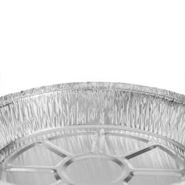 Karat AF-CR09 9" Round Aluminum Containers (Case of 500)