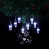 NOMA Snowflake Pattern Projector Christmas String Lights, 8 Warm White